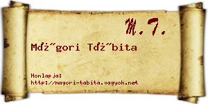 Mágori Tábita névjegykártya